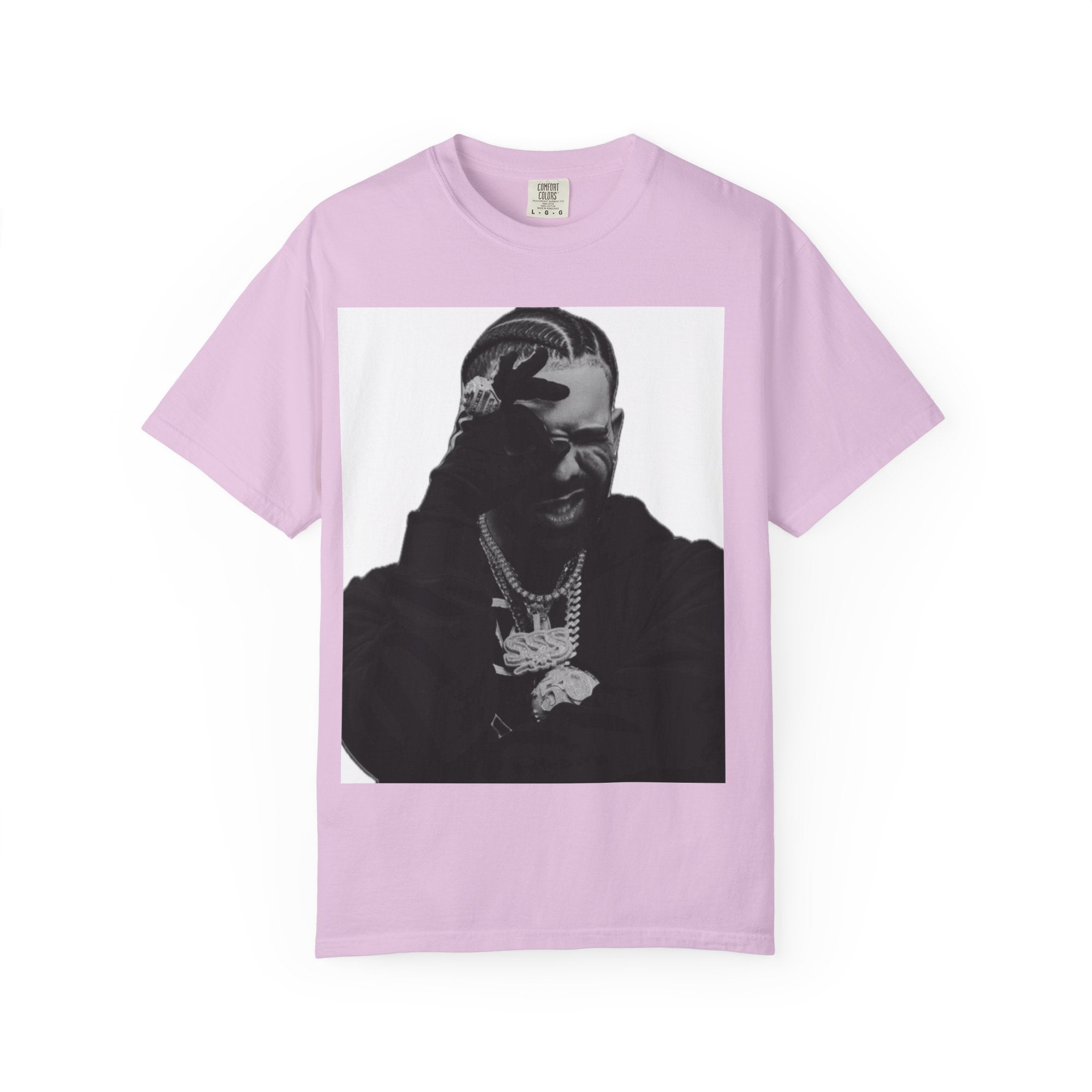 Drake Photo Tee — Black & White Portrait Streetwear T-Shirt