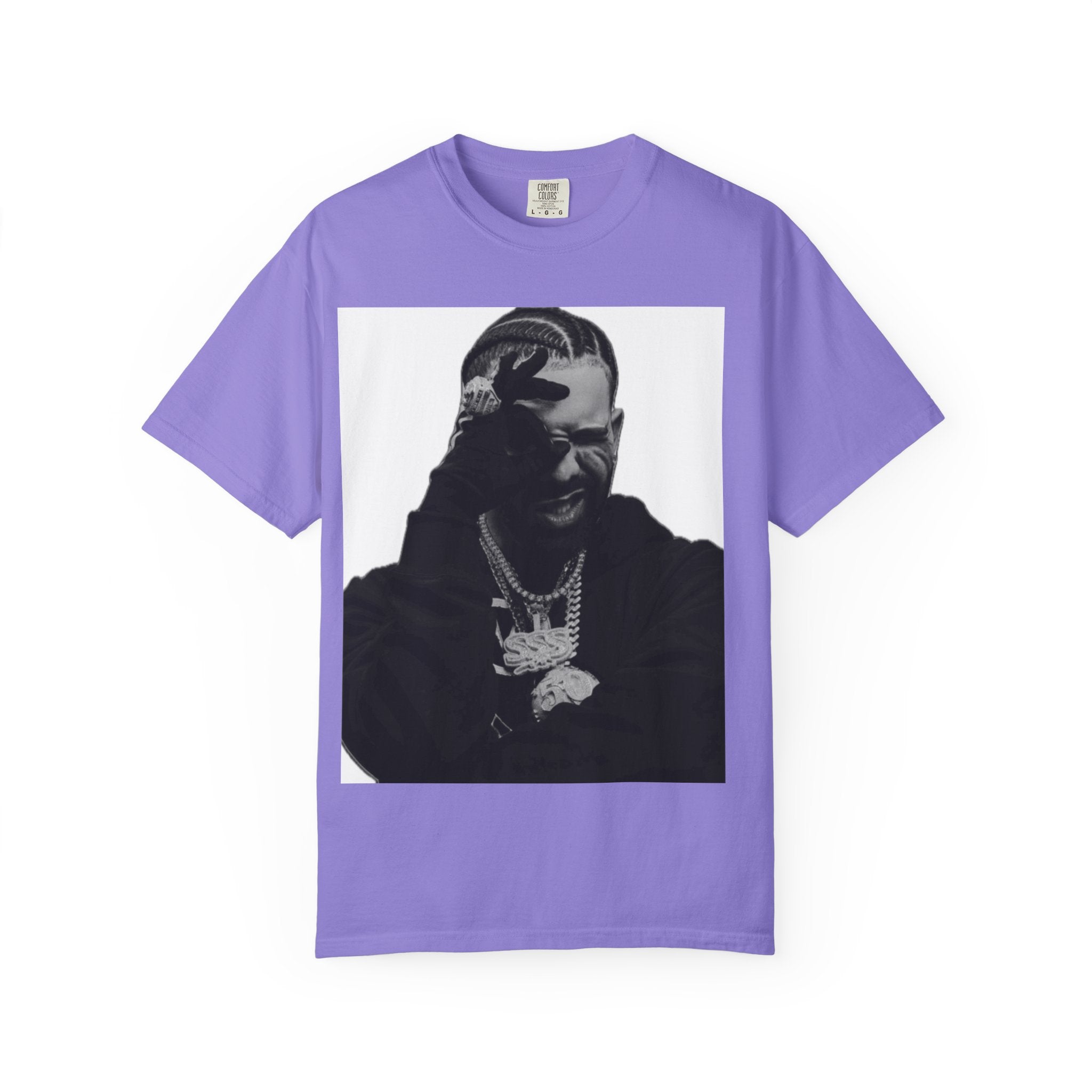 Drake Photo Tee — Black & White Portrait Streetwear T-Shirt