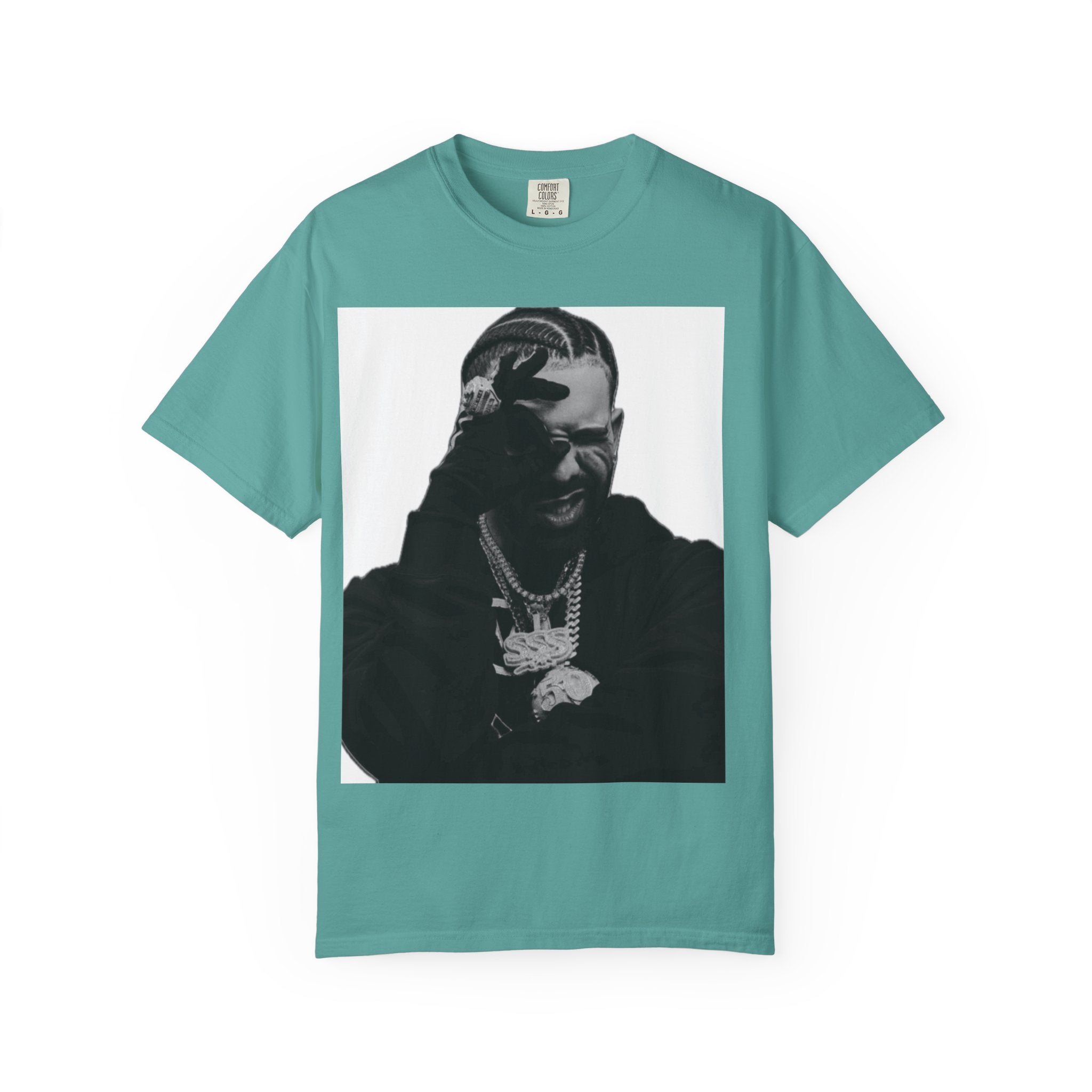 Drake Photo Tee — Black & White Portrait Streetwear T-Shirt