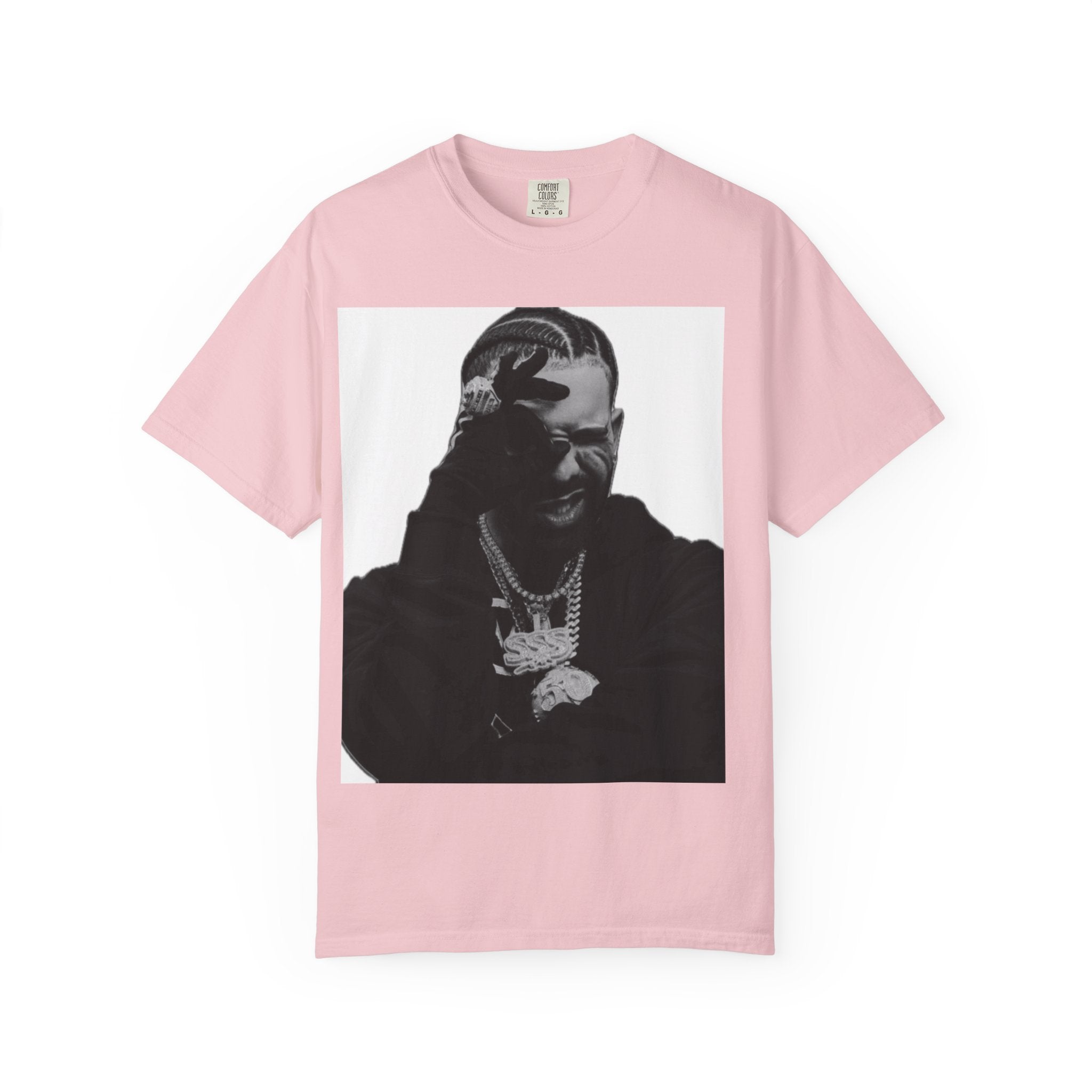Drake Photo Tee — Black & White Portrait Streetwear T-Shirt